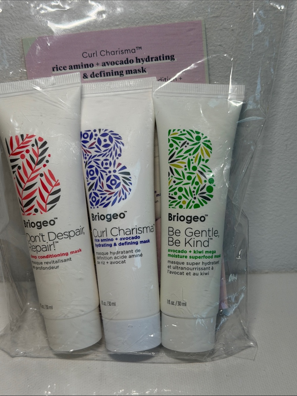 Briogeo haircare bundle with 3 masks
